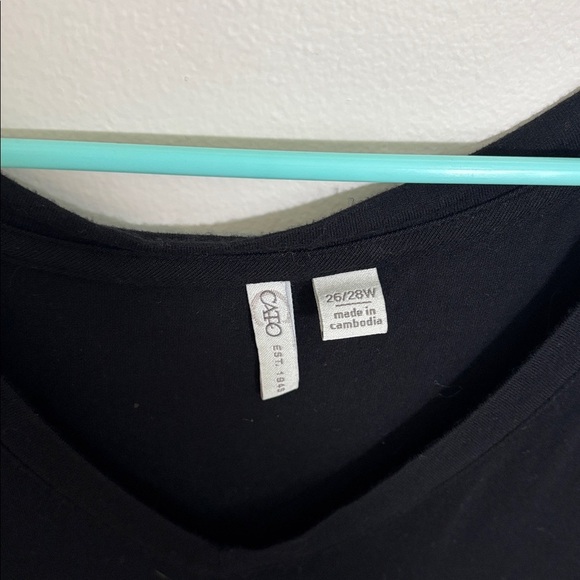 Cato Black Long Sleeve V-Neck Top - Picture 3 of 7